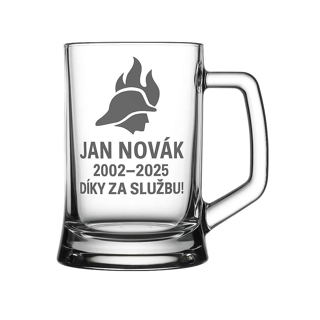 Půllitry pro hasiče