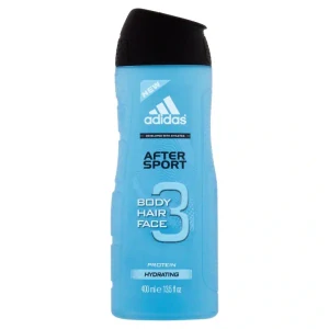 Adidas After Sport sprchový gel na tělo, tvář & vlasy 400ml