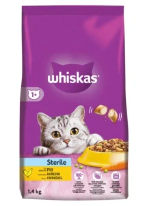 WHISKAS granule sterile s kuřecím 1,4kg