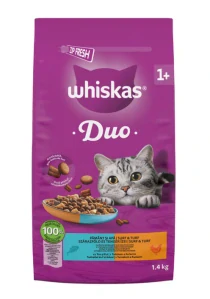 Whiskas granule DUO tuňák/kuře 1,4 kg