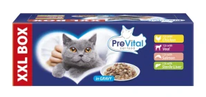 PreVital Kapsičky Krmivo pro kočky Mix Chutí v Omáčce 48x100g