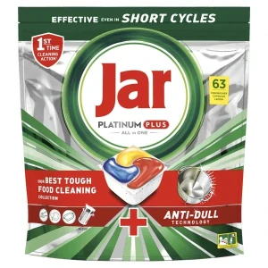 Jar Platinum Plus Lemon kapsle do myčky 63 ks