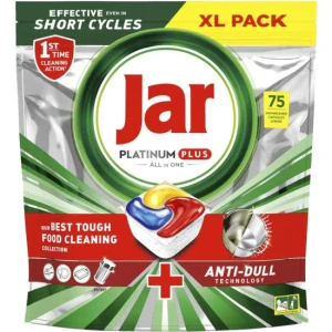 Jar Platinum Plus Lemon kapsle do myčky 75 ks