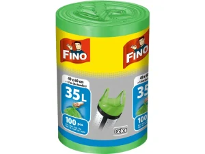 FINO pytle s uchy zelené 35 L 100 ks