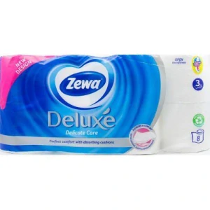 Zewa Deluxe Delicate Care 3vrstvý toaletní papír, 8 rolí, 19,3 m role