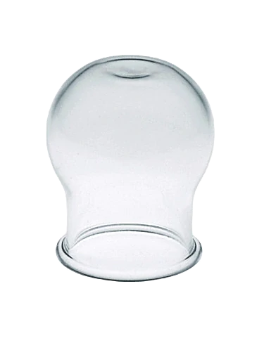 Masážní baňka skleněná bez olivky pr. 33 mm