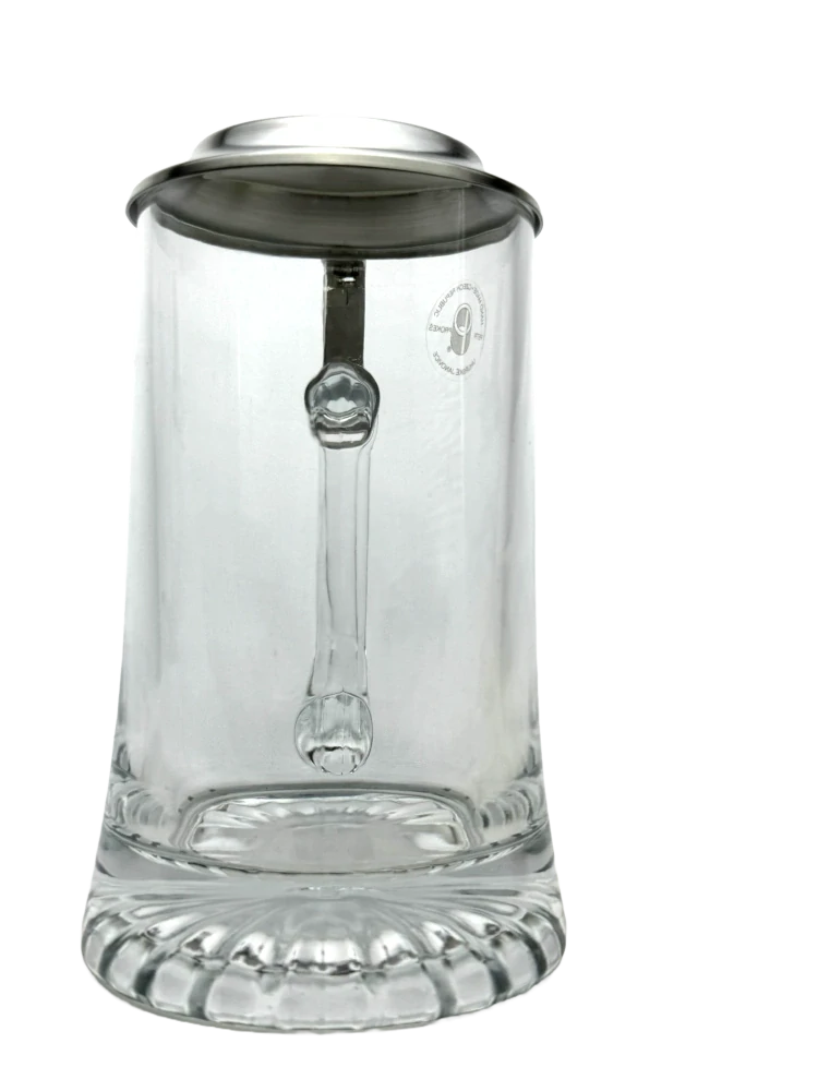 Korbel skleněný s cínovým víčkem 0,4l + vlastní text