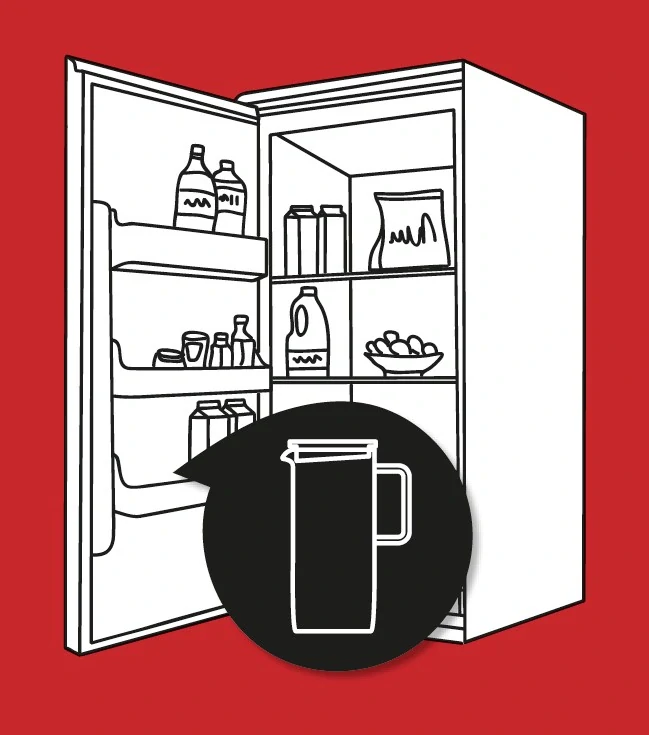 Simax Skleněný Džbán Fridge Jug s víčkem