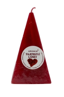 Svíčka jehlan 65/65/110 - tajemství lásky