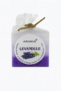 Svíčka kostka 45/45/45 - levandule