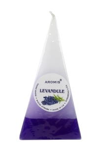 Svíčka jehlan 65/65/110 - levandule