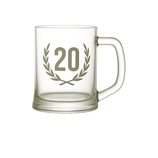 Pískovaný půllitr 20 let