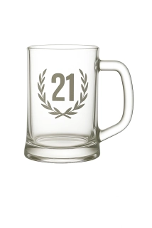Pískovaný půllitr 21 let