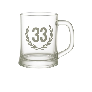 Pískovaný půllitr 33 let