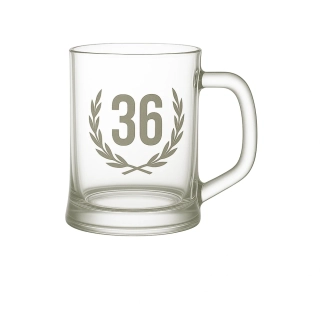 Pískovaný půllitr 36 let