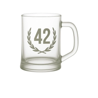 Pískovaný půllitr 42 let