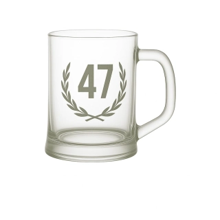 Pískovaný půllitr 47 let
