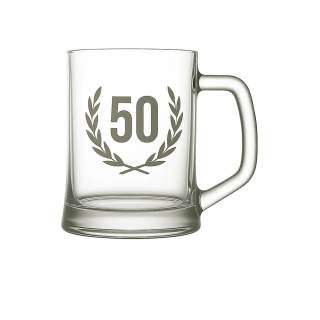 Pískovaný půllitr 50 let