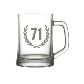 Pískovaný půllitr 71 let života
