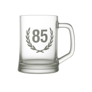 Pískovaný půllitr 85 let života