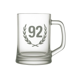 Pískovaný půllitr 92 let života