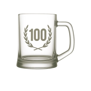 Pískovaný půllitr 100 let života