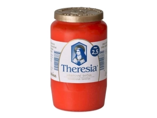 Hřbitovní svíčka Theresia kompozitní 151g - 2 dny červená č. 23