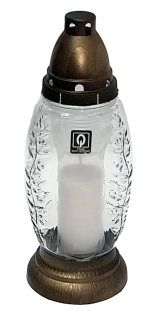 Hřbitovní sklo 28,5 cm vklad 100g - 36h