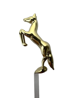 Figurka kůň zlatý pokovený