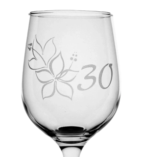 Sklenka k výročí 350 ml