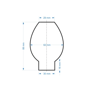 Cylindr na lampu pr. 30/088 (F32)