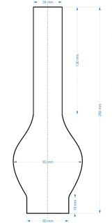 Cylindr na lampu pr. 50/250 (UG)