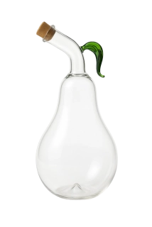 Skleněná láhev hruška se zeleným listem 250 ml
