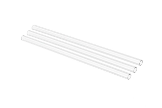 Skleněná brčka nápojová 25 cm, 3 ks