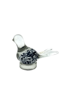 Skleněné těžítko pták