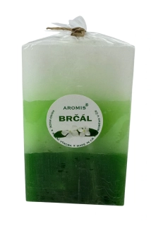 Svíčka hranol 75/75/120 - brčál
