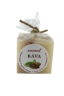 Svíčka kostka 45/45/45 - káva