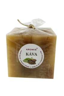 Svíčka kostka 75/75/75 - káva