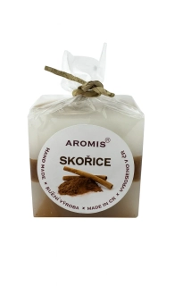 Svíčka kostka 45/45/45 - skořice