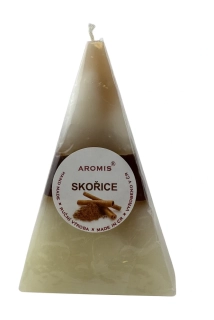 Svíčka jehlan 65/65/110 - skořice
