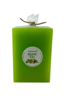 Svíčka hranol 75/75/120 - zelený čaj